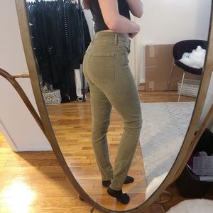 GAP True Skinny Olive Jeans